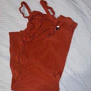 XS two piece (rust color) never worn